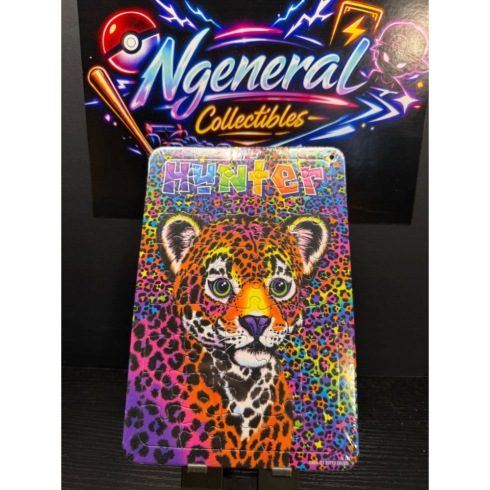 Lisa Frank Hunter the Leopard Mini Puzzle Factory Sealed Rainbow Neon 90s Retro